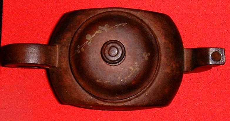 Brown clay tea cup (Top view)